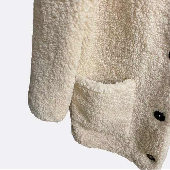 ☀️NWT☀️ZARA Fleece Coat XS - Picture 10 of 11